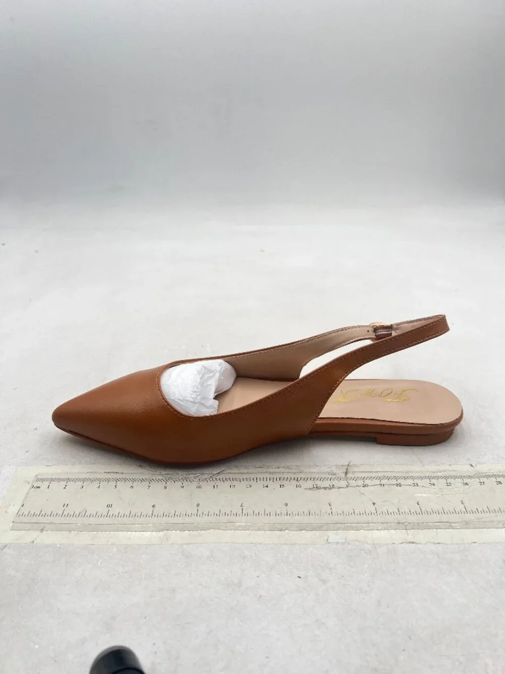 FOWT Brown Pointed Toe Slingback Buckle Comfort Casual Daily Mules Shoes